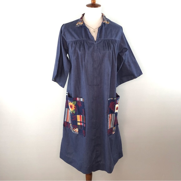 Models Coat Dresses Vintage Models Coat Navy Blue House Coat Size L